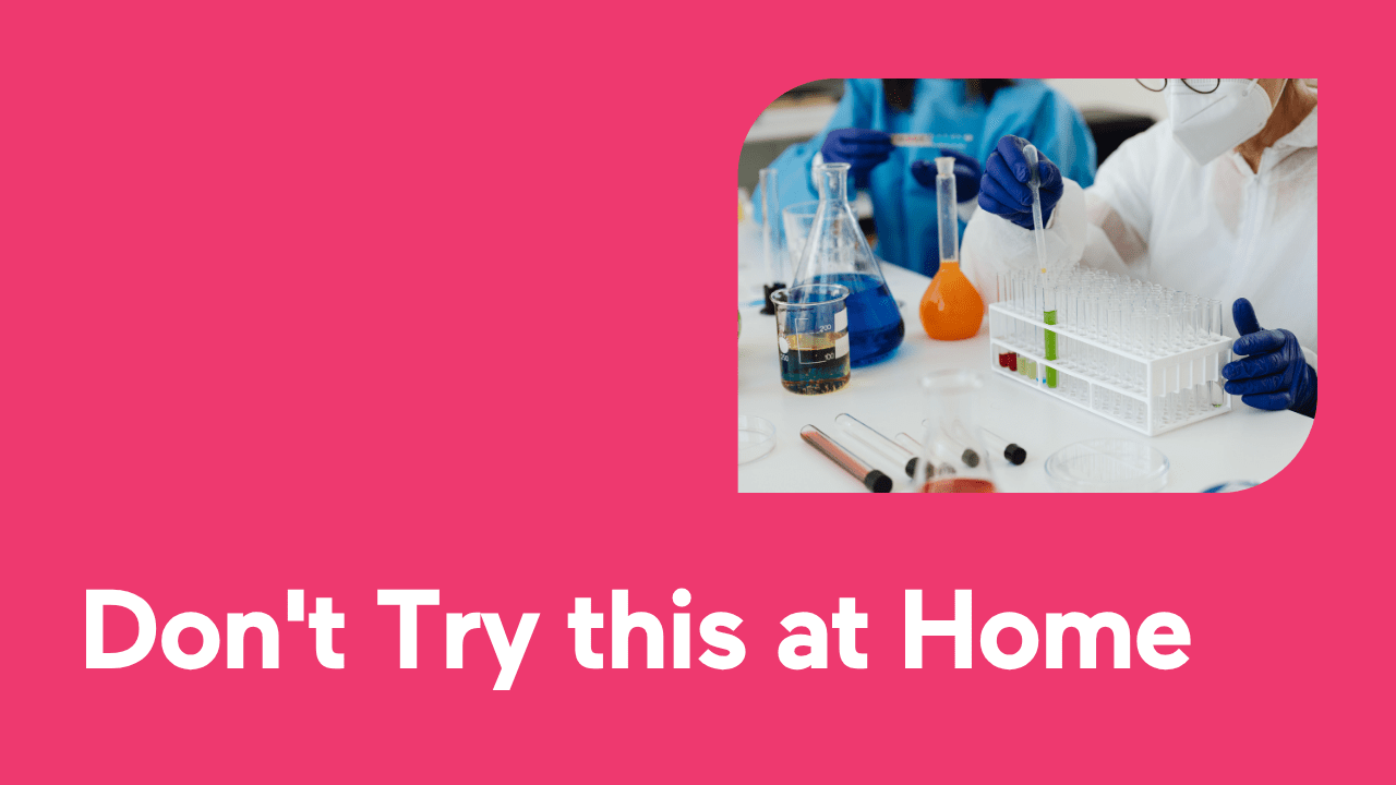 Scientists conducting experiments with colorful liquids in a lab.