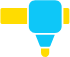 Icon representing CNC machining with a stylized tool.
