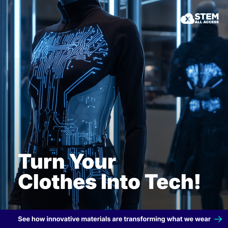 Futuristic tech-inspired clothing with glowing circuit patterns.