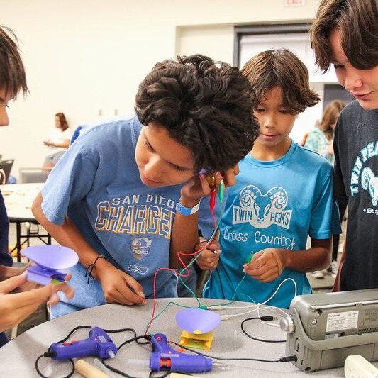 a science project with wires.